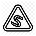 Warning Worm Parasite Icon
