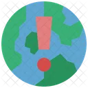 Warning Alert Earth Icon