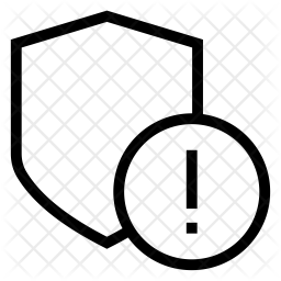 Warning in shield Icon