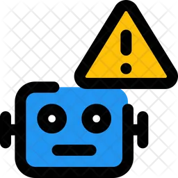 Warning Robot  Icon