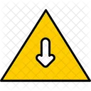 Warning Sign Alert Down Icon