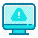 Warning Sign Monitor Screen Icon