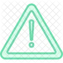 Warning Sign Duotone Line Icon Icon