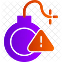 Warning Sign Bomb Danger Icon