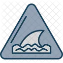 Warning Sign Shark Warning Sign Shark Warning Icon