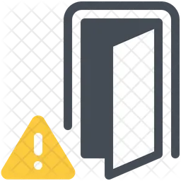 Warning To Open  Icon