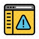 Warning Webpage  Icon