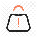 Warnung Warenkorb E Commerce Warenkorb Symbol