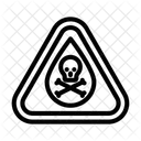 Warnung In Der Nahe Kontaminiert Symbol