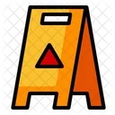 Warntafel Nasser Boden Vorsicht Symbol