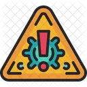 Warnung Zone Virus Symbol