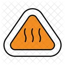 Heisse Oberflache Warnung Sicherheit Symbol
