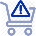 Alarmwagen Benachrichtigung Warenkorb Symbol