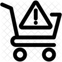 Alarmwagen Benachrichtigung Warenkorb Symbol