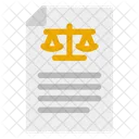 Flat Legal Law Icon