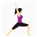 Warrior Pose Yoga Icon