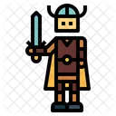 Warrior Vikings Swordsman Icon