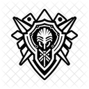 Warrior Crest Protection Tribal Icon