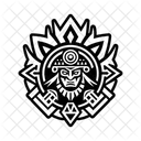 Warrior Portrait Tribal Icon