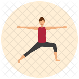 Warrior pose Icon