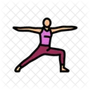 Warrior Ii Virabhadrasana Icon