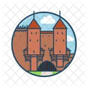 Warschauer Barbican Beruhmtes Gebaude Wahrzeichen Symbol