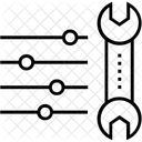 Wartung Praferenzen Einsteller Symbol