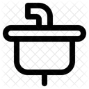 Spule Kuche Wasserhahn Symbol