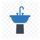 Waschbecken Wasserhahn Badezimmer Symbol