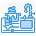 Spule Wasserhahn Kuche Symbol