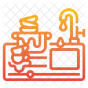 Spule Wasserhahn Kuche Symbol