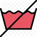 Nicht Waschen Kleidung Symbol