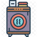 Waschetrockner Kleidung Trockner Symbol