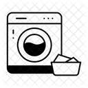 Waschkuche Waschmaschine Wascherei Symbol