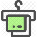 Handtuch Hotel Handtuchhalter Symbol
