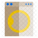 Waschmaschine Wascherei Wascherei Symbol