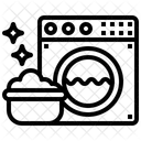 Waschmaschine Wascherei Reinigung Symbol