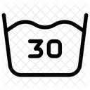 Wash At 30 Degree  Icon