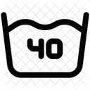 Wash At 40 Degree  Icon