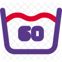 Wash At 60 Degree 60 Degree Celsius Wash Icon