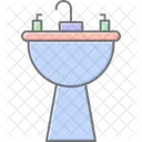 Wash Basin Lineal Color Icon Icon