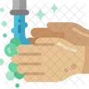 Wash Hand Water Foam Icon