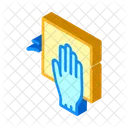 Wash Napkin Glove Icon