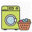 Wash Only Full Loads Washing Laundry Icon