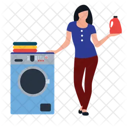 Washing Clothe  Icon