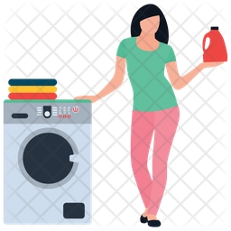 Washing Clothes Icon