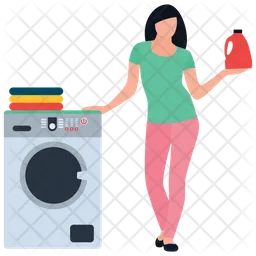 Washing Clothes  Icon