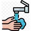 Washing Hands Healthcare And Medical Foam Icon