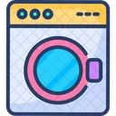 Washing Machine Laundry Electronic Icon
