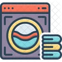 Laundry Cloth Technology Icon